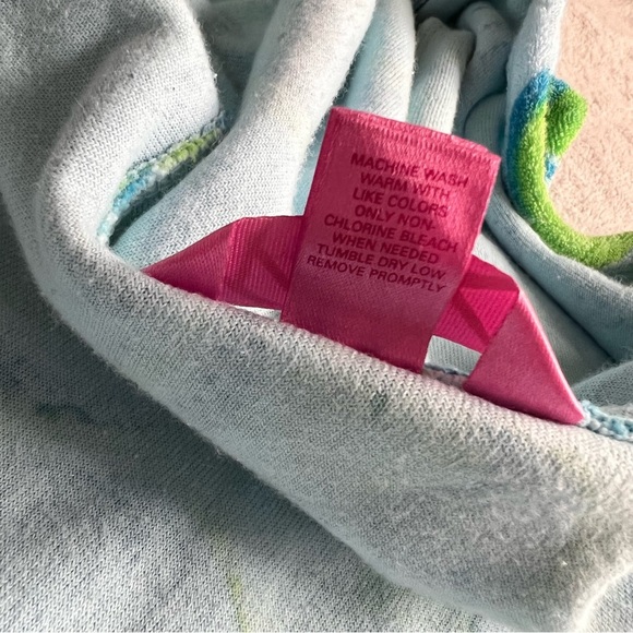 PINK Victoria's Secret Vintage Y2K Retro Hippie Paisley Terry Hoodie Sweatshirt - Picture 12 of 13